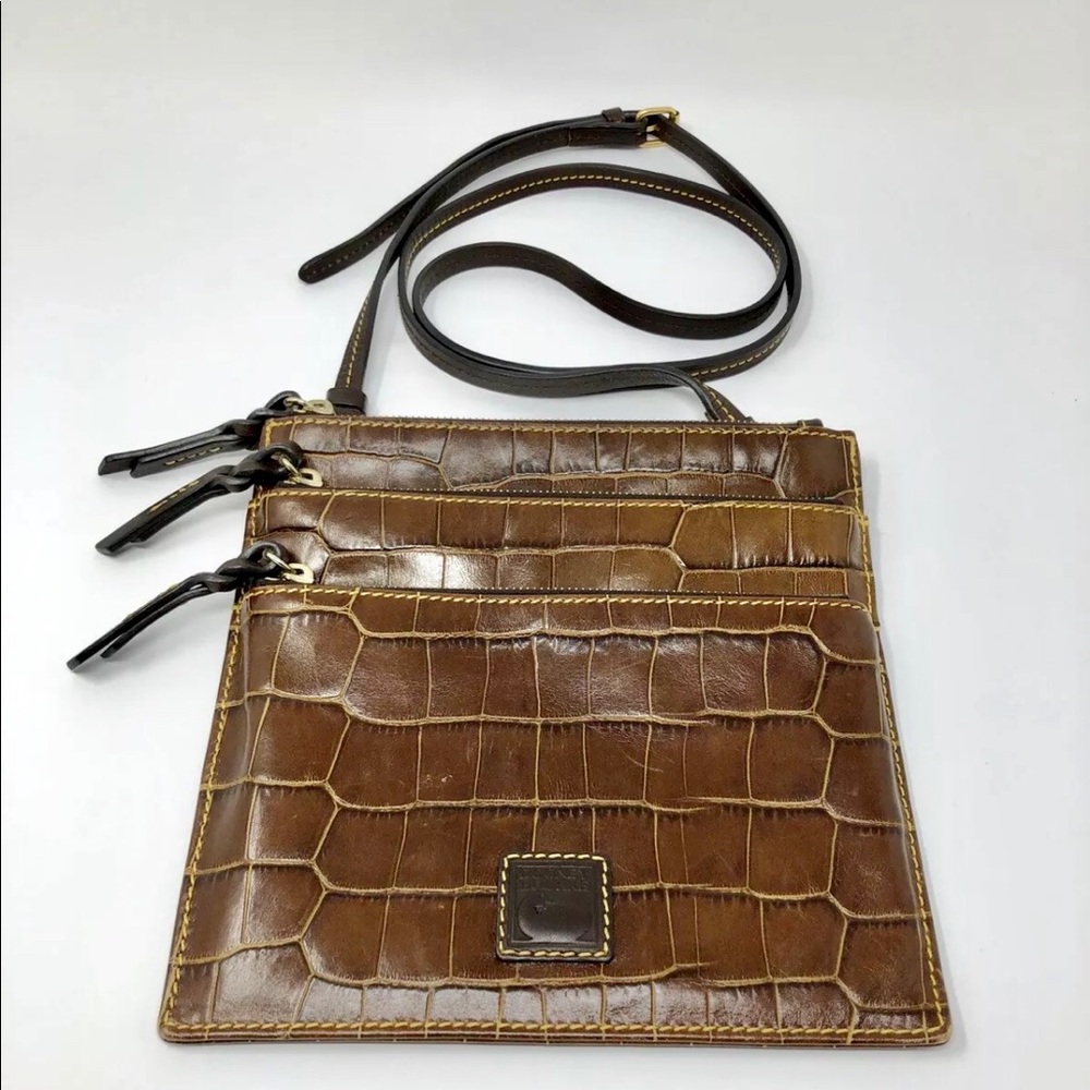 Dooney & Burke cross body sling Sample Purse Brown